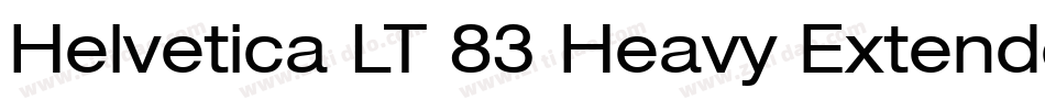 Helvetica LT 83 Heavy Extended字体转换